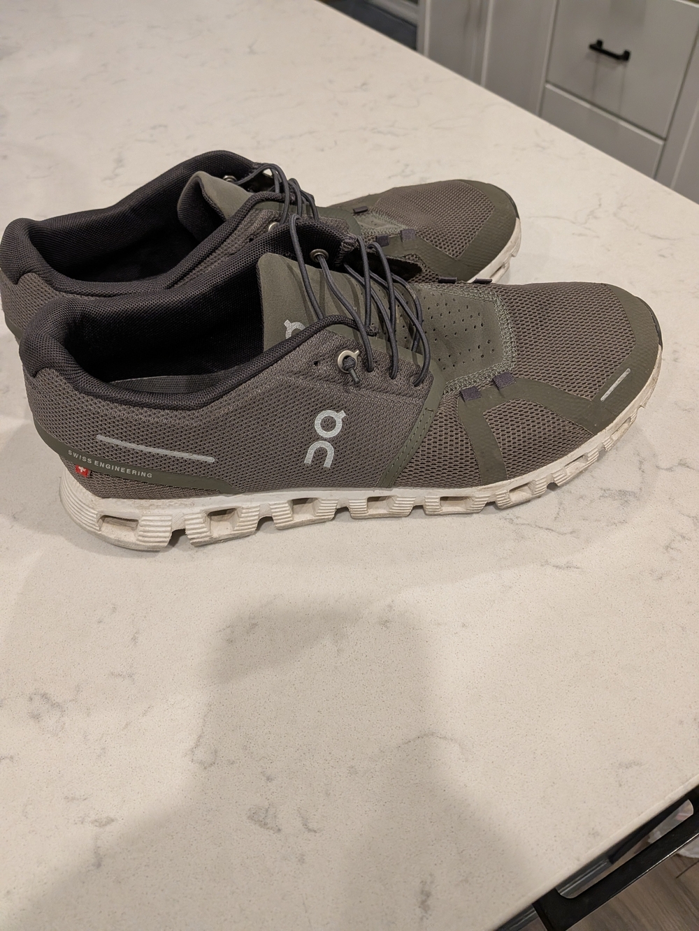 On Running Men’s Athletic Cloud Sneakers - Olive